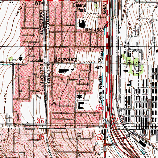 Topographic Map of Enchanted Homes Addition, UT