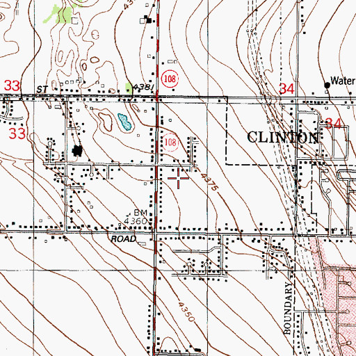 Topographic Map of Frew Estates, UT
