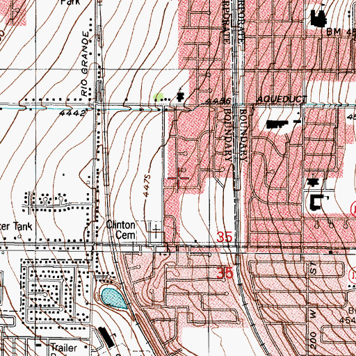 Topographic Map of Jackson Orchards, UT