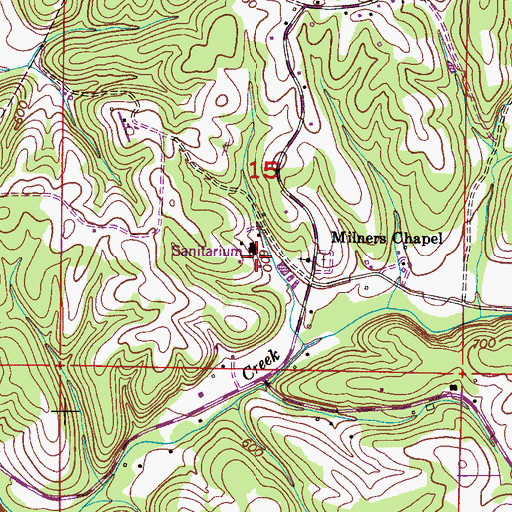 Topographic Map of El Reposo Sanatorium, AL