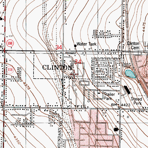 Topographic Map of Lori Estates, UT