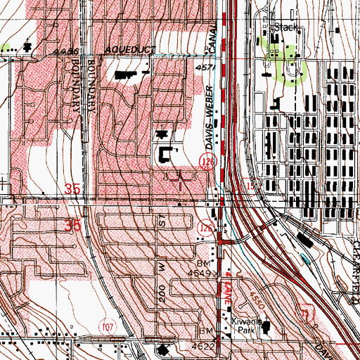 Topographic Map of Maybrook, UT