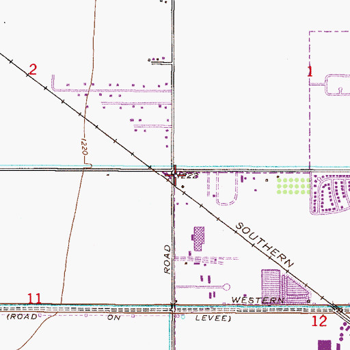 Topographic Map of Gilbert Substation, AZ