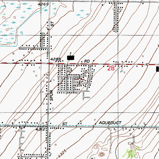 Topographic Map of Snap-N-Fox Farms, UT