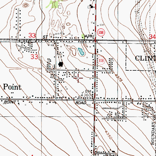 Topographic Map of Thurgood Estates, UT