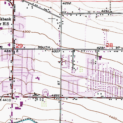 Topographic Map of April Acres, UT
