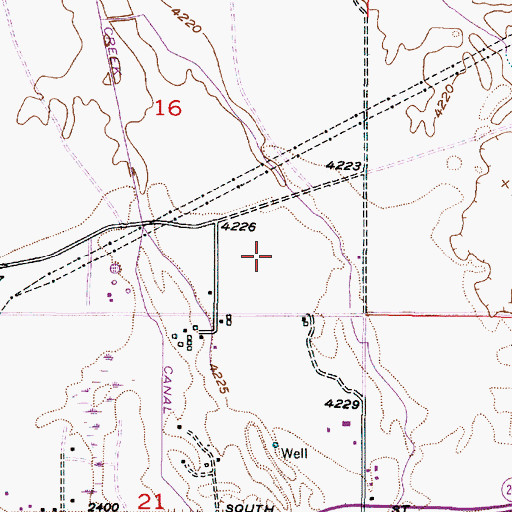 Topographic Map of Athens, UT