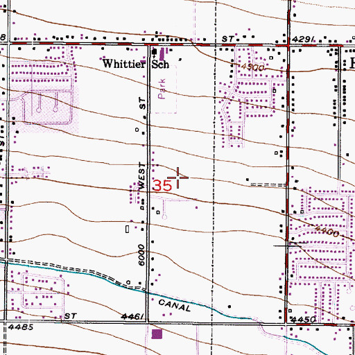 Topographic Map of Bailey, UT