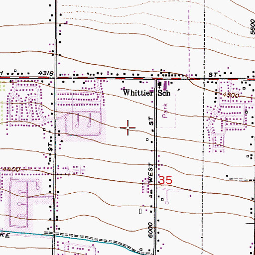Topographic Map of Brooklawn Estates, UT