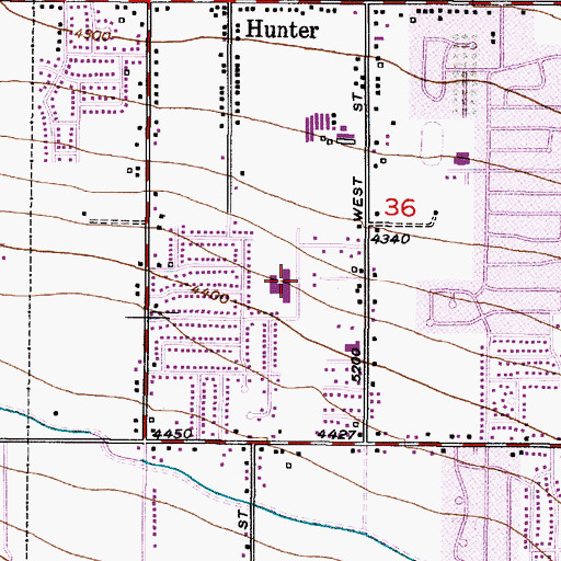 Topographic Map of Carl Sandberg, UT