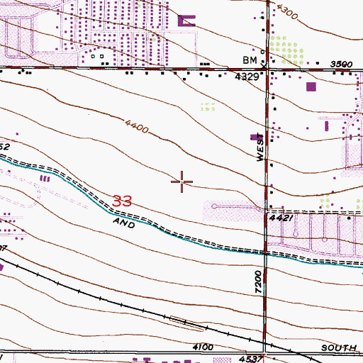 Topographic Map of Centennial Village Two, UT