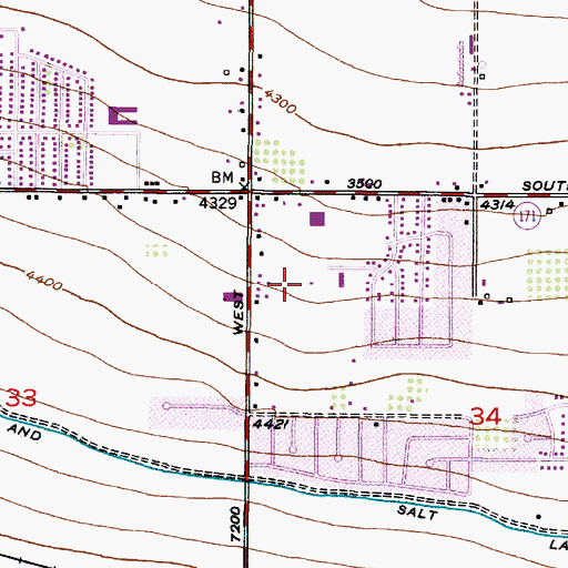 Topographic Map of Copper Hill Heights Eleven, UT