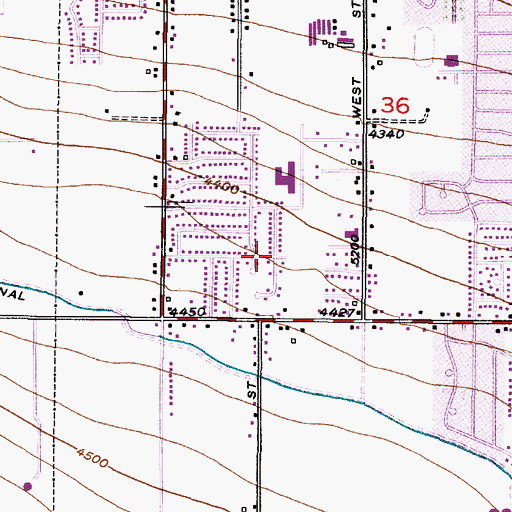Topographic Map of Dial Heights, UT