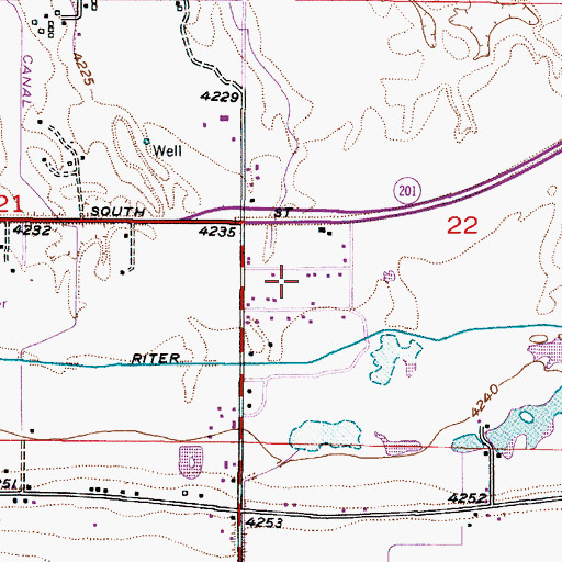 Topographic Map of East Magna, UT