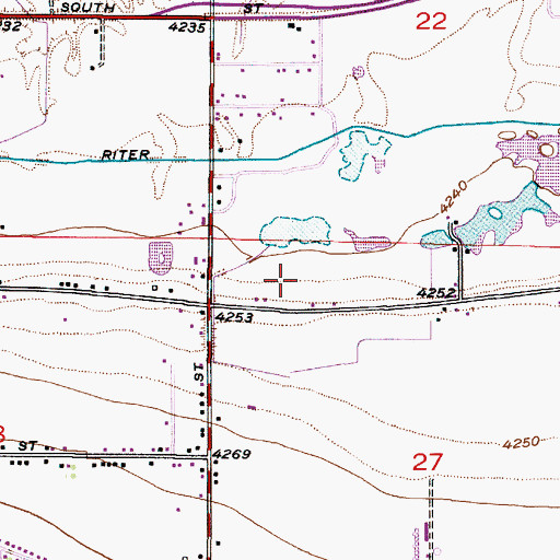 Topographic Map of Equestrian Springs, UT