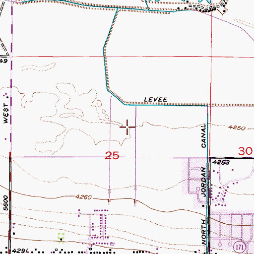 Topographic Map of Greenbriar Mobile Home Park, UT