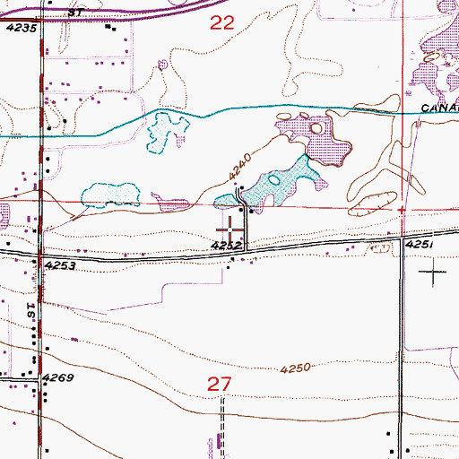Topographic Map of Ketchum, UT