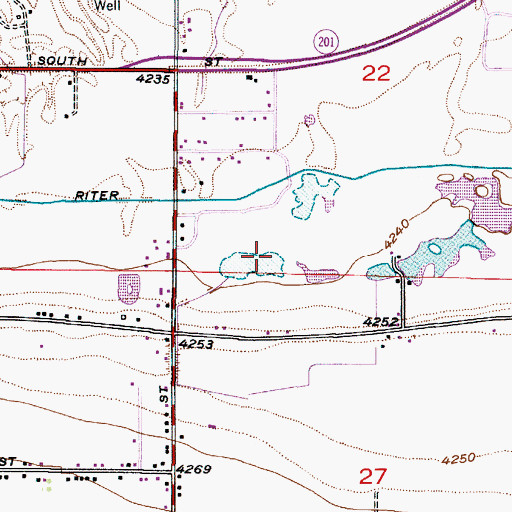 Topographic Map of Kopper View Mobile Home Park, UT