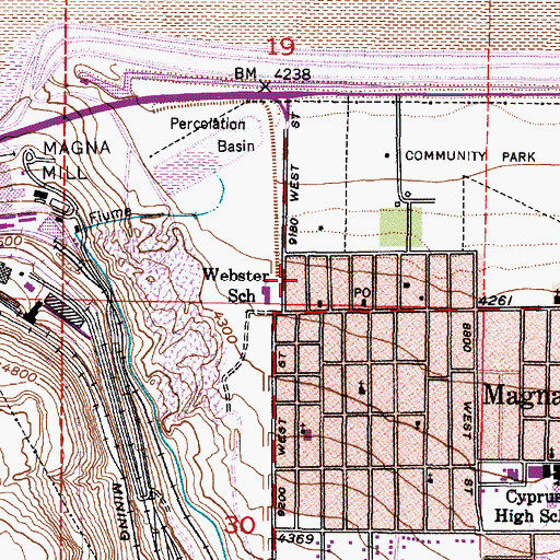 Topographic Map of Le Cheminant, UT