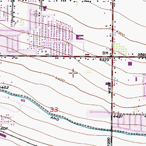 Topographic Map of Majestic Grove, UT