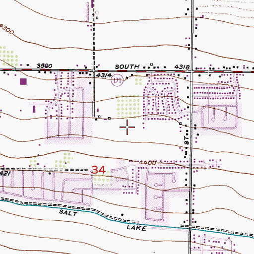 Topographic Map of Newton, UT