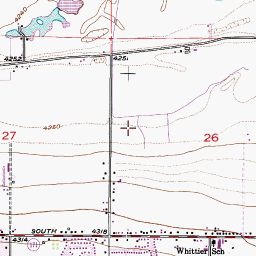 Topographic Map of Pleasant Valley, UT
