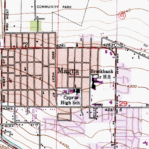 Topographic Map of Reynolds, UT