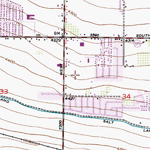 Topographic Map of Royal West, UT