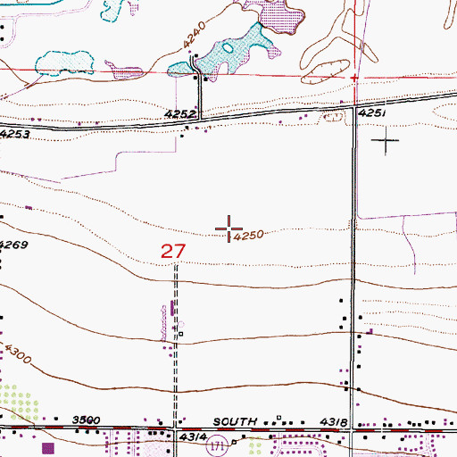 Topographic Map of Southfork, UT