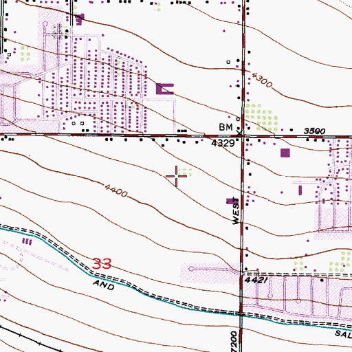 Topographic Map of Stephanie Estates, UT