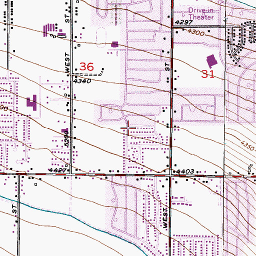 Topographic Map of Sundown, UT