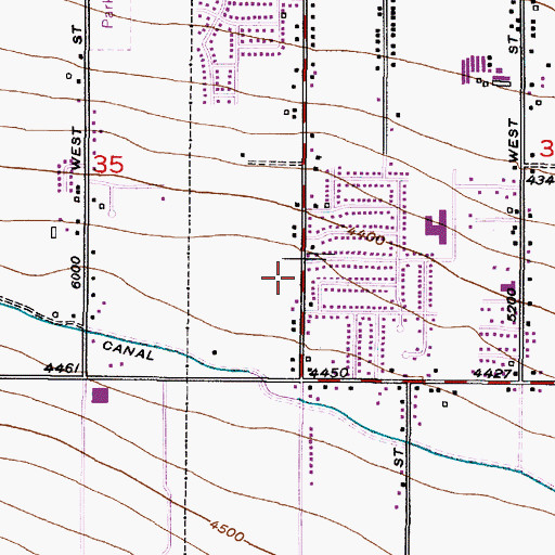 Topographic Map of Wane/Match, UT