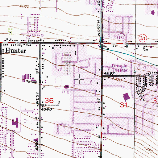 Topographic Map of Westward Terrace, UT