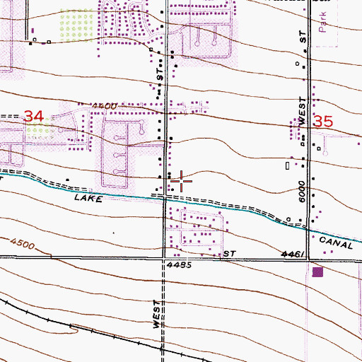Topographic Map of Wood Haven, UT