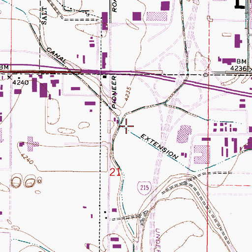 Topographic Map of Asbury Park Addition, UT