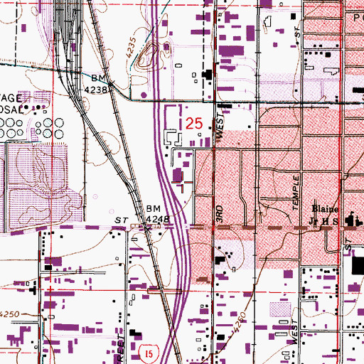 Topographic Map of Benwood, UT