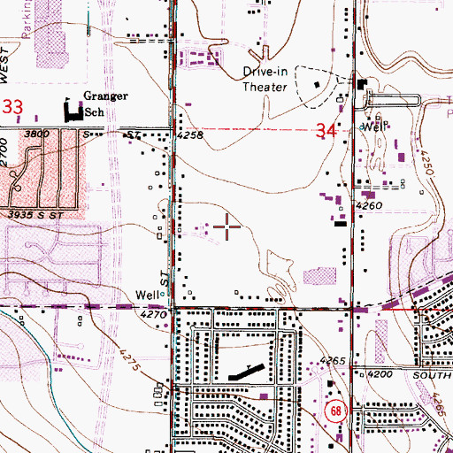 Topographic Map of Briarwood, UT