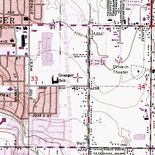 Topographic Map of Brenthaven Park, UT