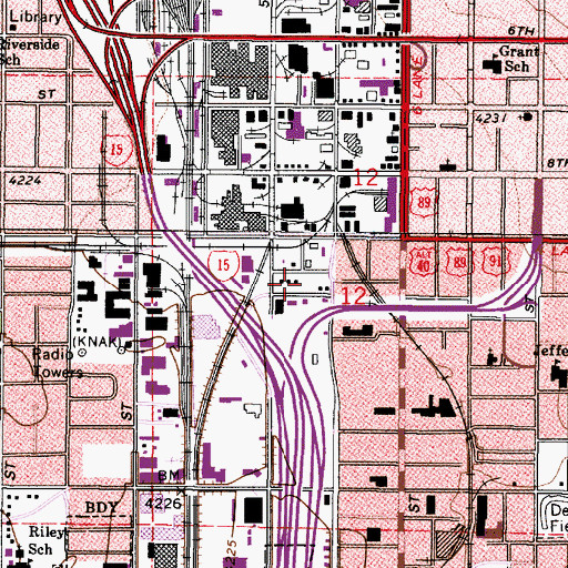Topographic Map of Brooklyn, UT