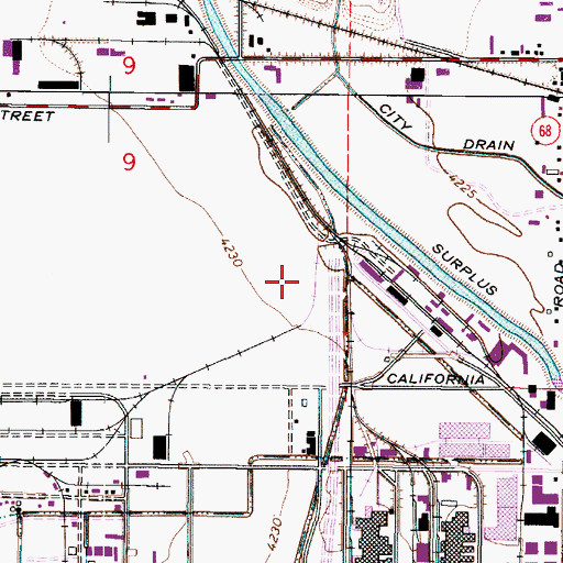 Topographic Map of Cambridge Industrial Park, UT