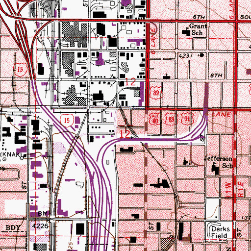 Topographic Map of Coates and Corums South Gale, UT