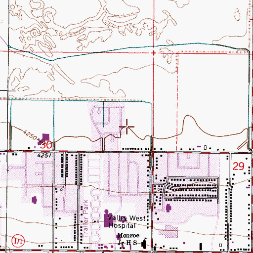 Topographic Map of Colony West Estates, UT