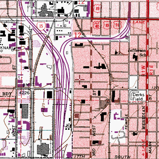 Topographic Map of Davis Sharp and Stringer, UT