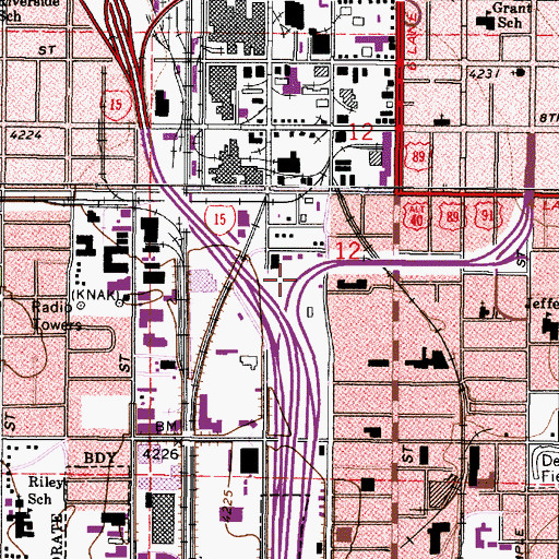 Topographic Map of Dolans, UT