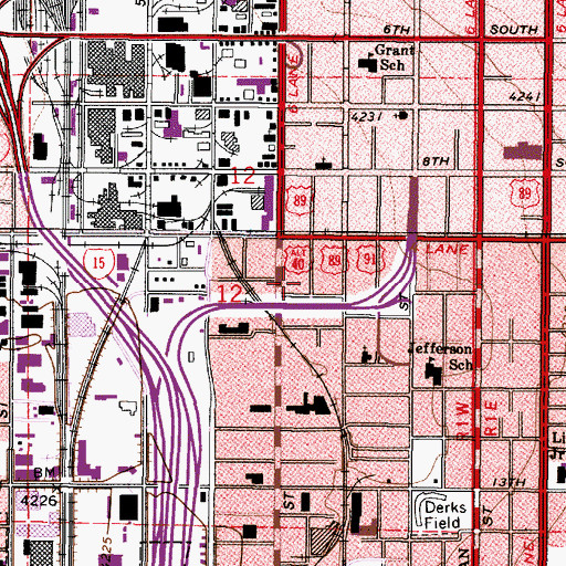 Topographic Map of Edwards, UT