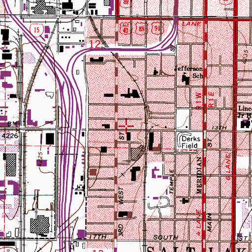 Topographic Map of Foxs, UT