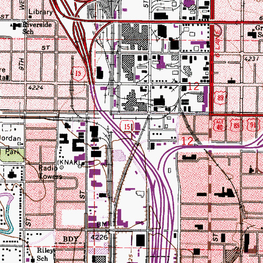 Topographic Map of Franklin, UT