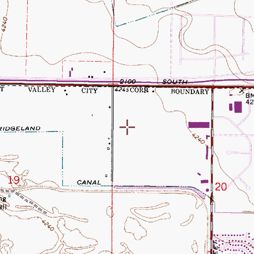 Topographic Map of Garden City Addition, UT