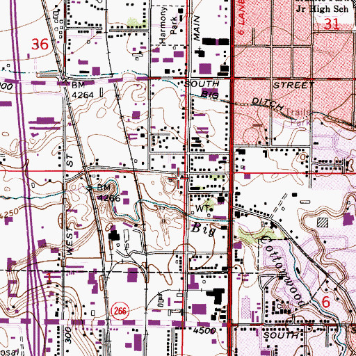 Topographic Map of Gordons South Lawn Addition, UT