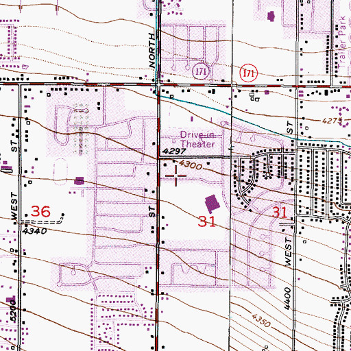 Topographic Map of Harmony Lane, UT